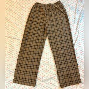 Dazy x Star Series Plaid Lounge Pants Brown/Black Size XL